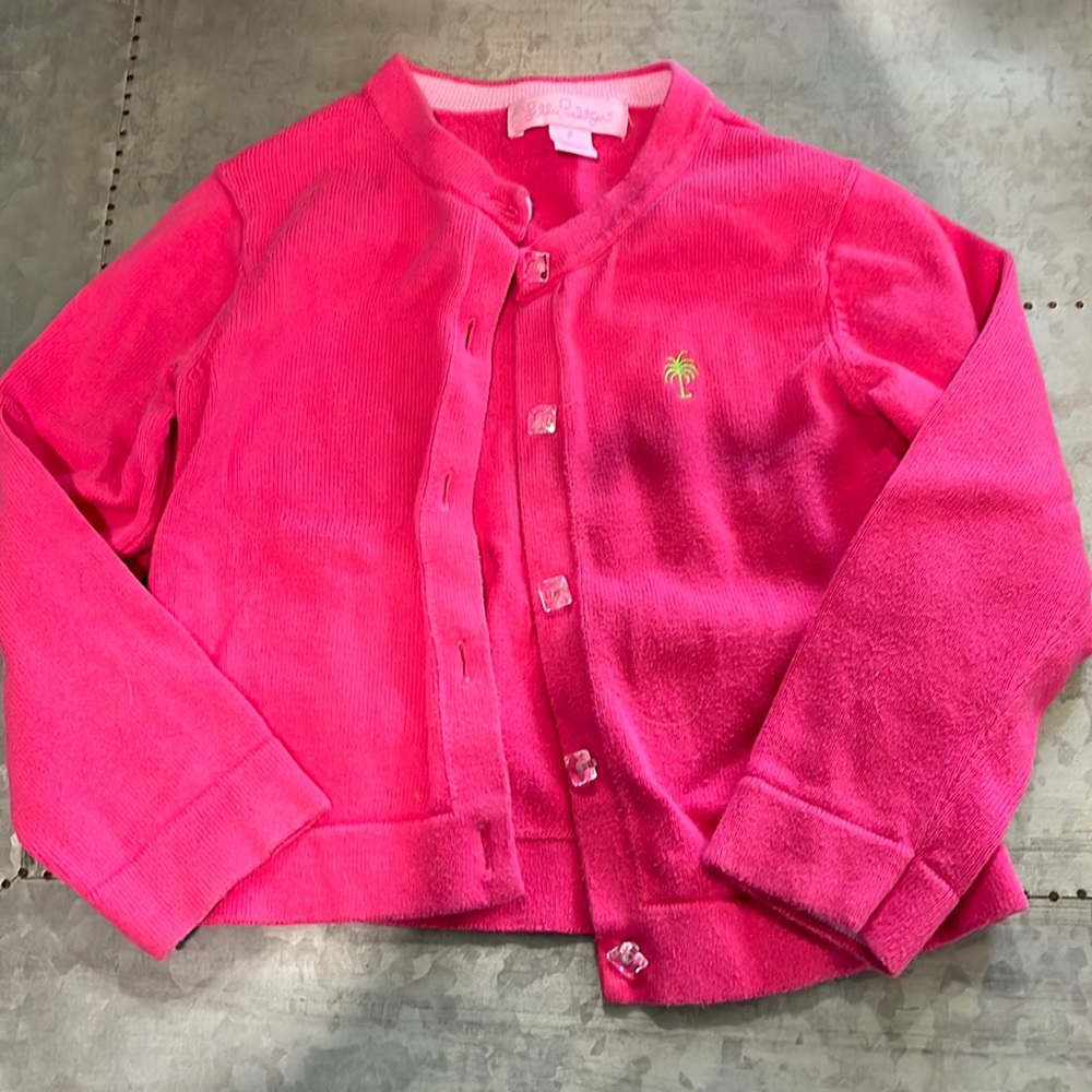 Lily Pulitzer, Pink Cardigan, size 2